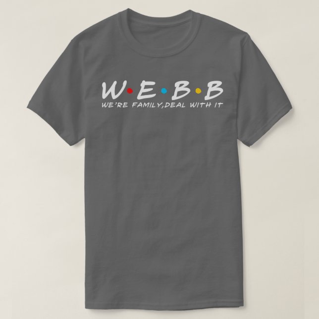 Camiseta El apellido Webb de Webb Family (Diseño del anverso)