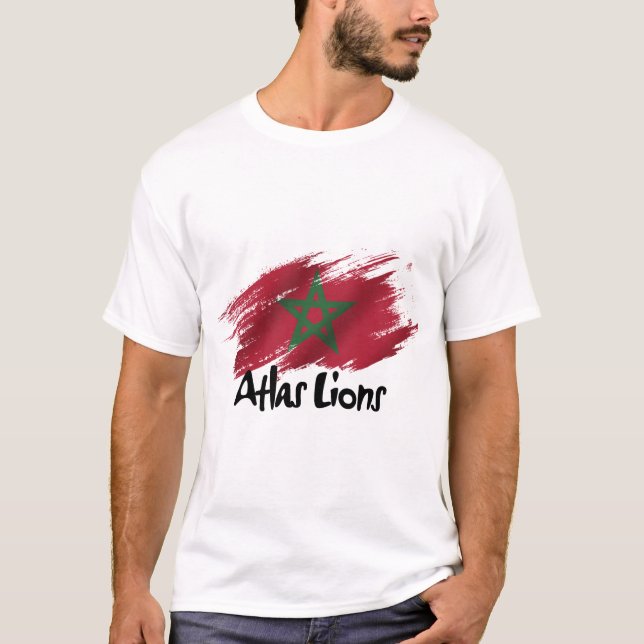 Camiseta el apodo de la selección de Marruecos (Anverso)