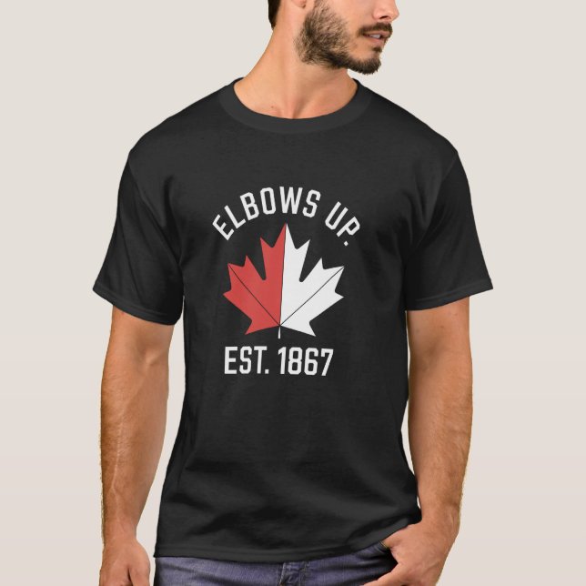 Camiseta El Apoyo Canadiense Envuelve A Canadá Este. Orgull (Anverso)