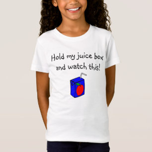 Camiseta ¡el apple_juice_box, sostiene mi caja del jugo y
