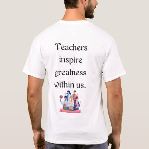 Camiseta El aprendizaje comienza con un profesor