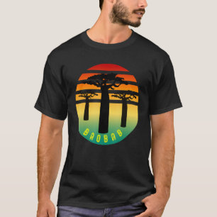 Camiseta El Árbol Africano De La Vida Baobab El Retro De Co