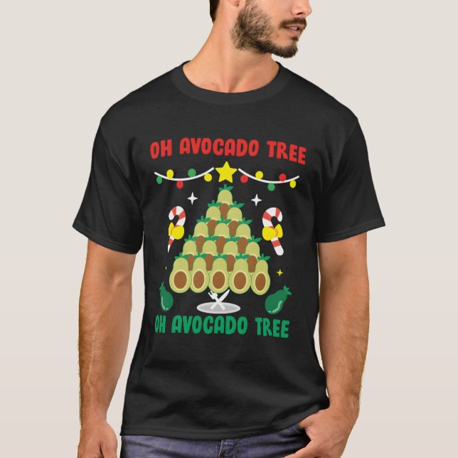 Camiseta El Árbol De Aguacate Divertido Alimentos Vegan Reg (Anverso)