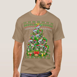 Camiseta El árbol de alumbrado eslovaco Santa Sloth Christm