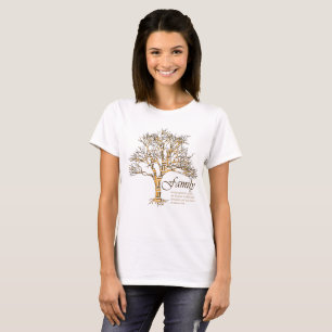 Camiseta El árbol de familia: diversas ramas las mismas