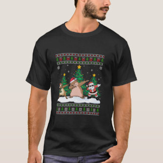 Camiseta El árbol de gopher de reno de Santa Dabbing ilumin