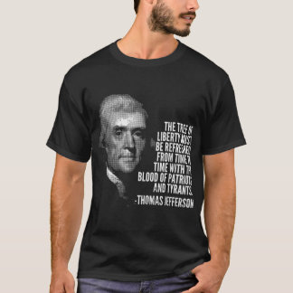 Camiseta El Árbol De La Libertad Thomas Jefferson Cita La H