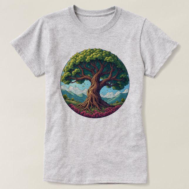 Camiseta El árbol de la vida (Diseño del anverso)