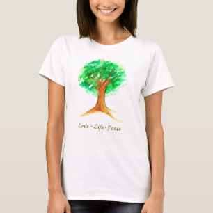 Camiseta El árbol de la vida amor por la paz