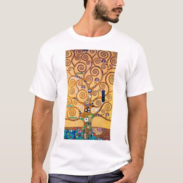 Camiseta El árbol de la vida (detalle), Klimt (Anverso)