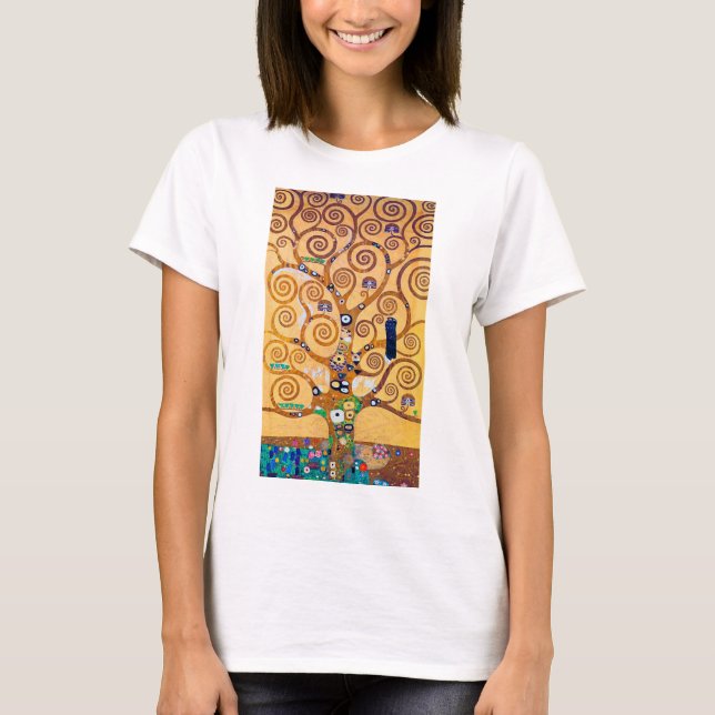 Camiseta El árbol de la vida (detalle), Klimt (Anverso)