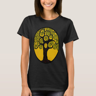 Camiseta El árbol de la vida en Gustav Klimt Style