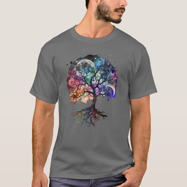 Camiseta El árbol de la vida: nutriendo los sueños bajo la  (Anverso)