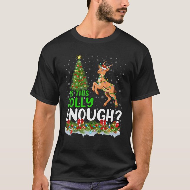 Camiseta El Árbol De Luz De Navidad Es Este Antelope Sufici (Anverso)