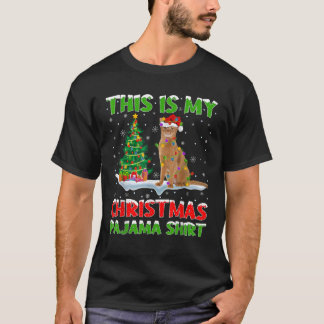 Camiseta El Árbol De Navidad Abysiniano Ilumina Esta Es Mi 