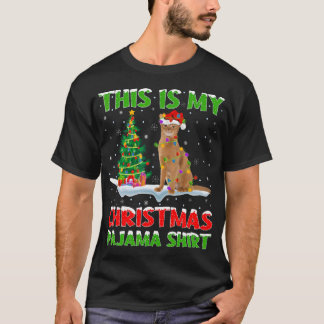 Camiseta El Árbol De Navidad Abysiniano Ilumina Esta Es Mi 