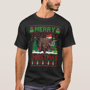 Camiseta El árbol de navidad alumbra a Santa Cristo feo