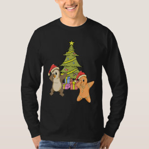Camiseta El árbol de navidad de Dabbing presenta el pan de 