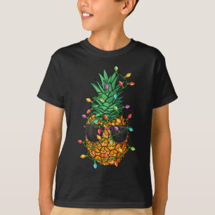 Camiseta El árbol de Navidad de piña ilumina gafas de sol d