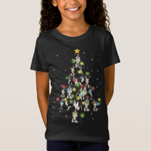 Camiseta El árbol de navidad de Santa Hat Border Collie ilu