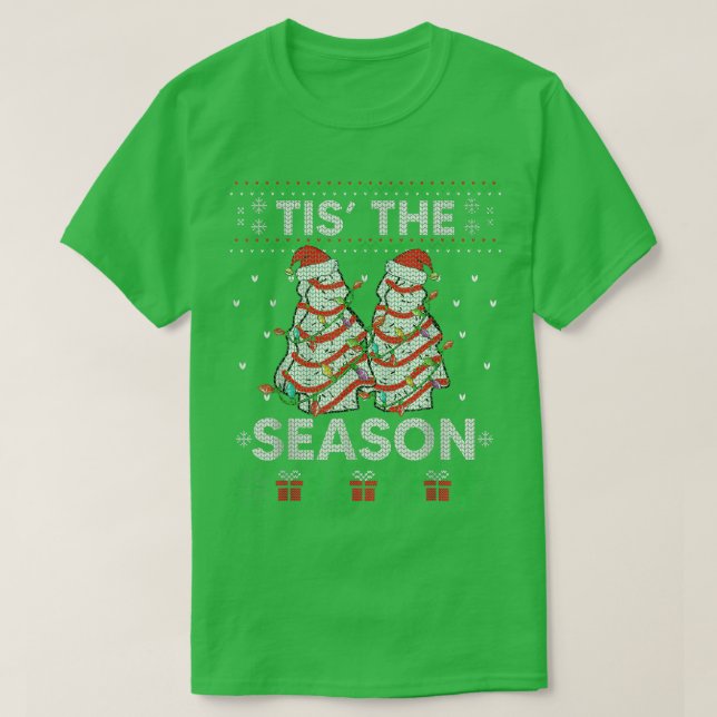 Camiseta El árbol de Navidad de temporada hace que Debbie B (Diseño del anverso)