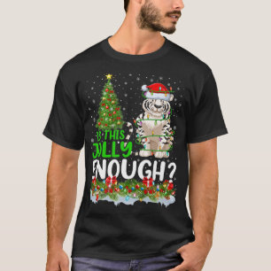 Camiseta El árbol de Navidad es este alegre tigre blanco C