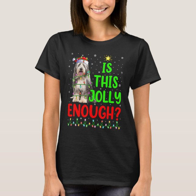 Camiseta El Árbol De Navidad Es Este Collie Chris Con Cabez (Anverso)
