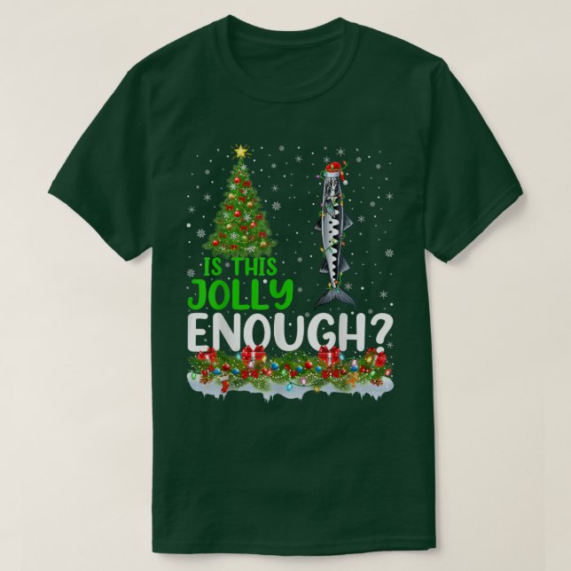 Camiseta El Árbol De Navidad Es Este Joley Suficientemente  (Diseño del anverso)