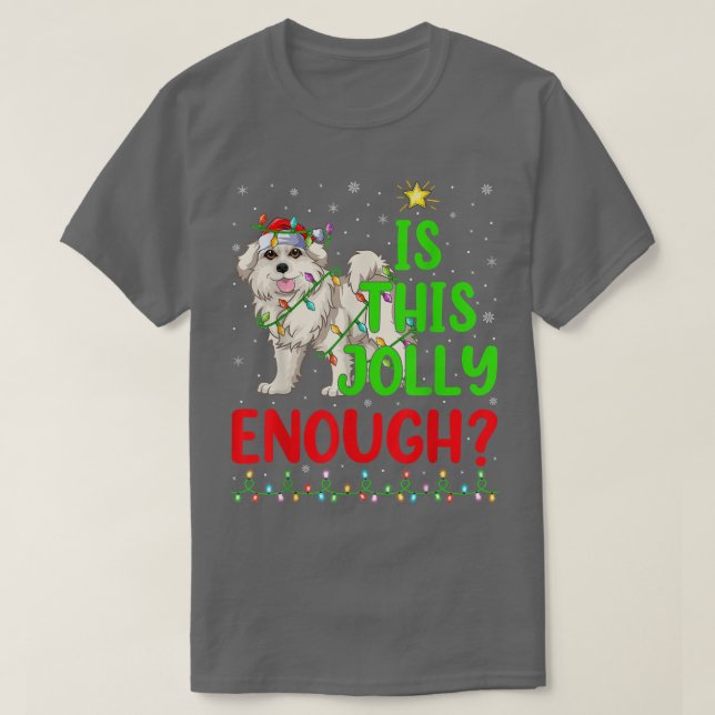 Camiseta El Árbol De Navidad Es Este Jolí Suficiente De Los (Diseño del anverso)
