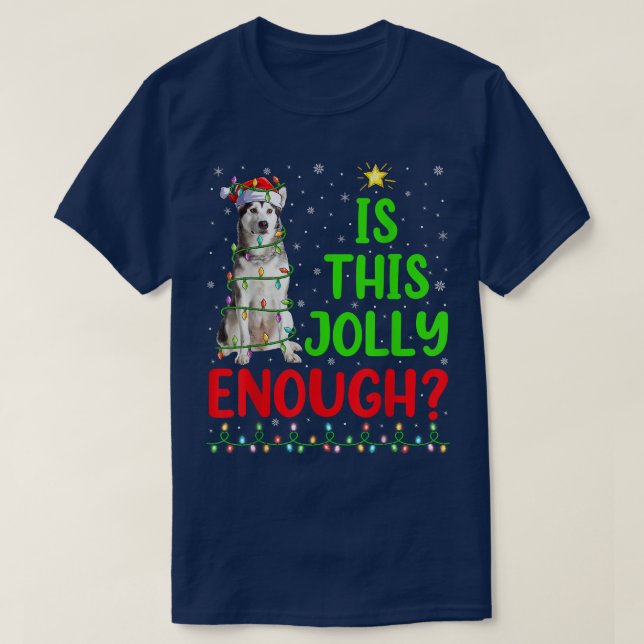 Camiseta El Árbol De Navidad Es Lo Suficientemente Alegre A (Diseño del anverso)
