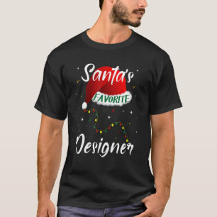 Camiseta El árbol de navidad favorito del diseñador de Sant