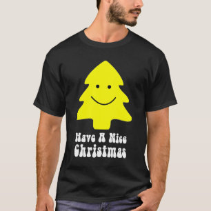 Camiseta El árbol de navidad feliz "tiene Niza navidad "