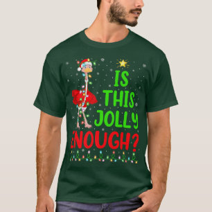 Camiseta El Árbol De Navidad Iluminado Es Un Ostrich Sufici