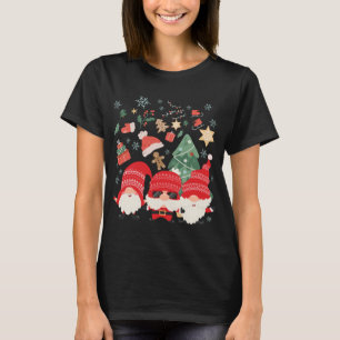 Camiseta El árbol de navidad Santa Hat divertidos Gnomes Sa