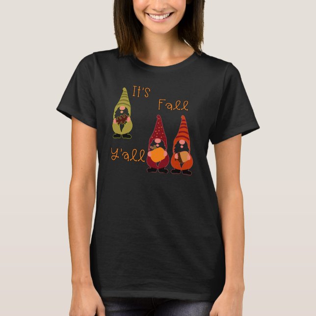 Camiseta El árbol de otoño de la calabaza de la calabaza (Anverso)