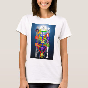 Camiseta El árbol de Qabalistic del diagrama de la