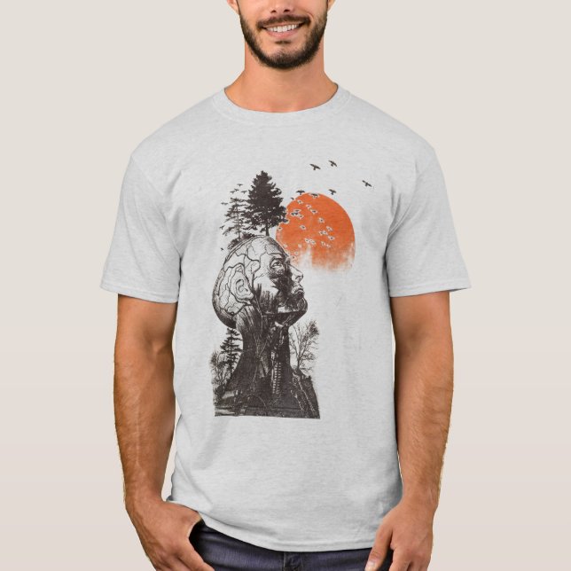 Camiseta El árbol del ser humano de Alan de la resaca (Anverso)
