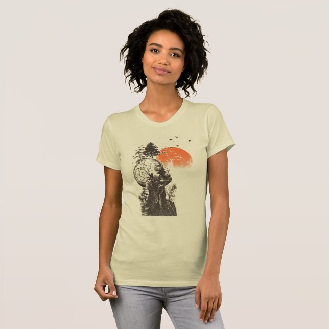 Camiseta El árbol del ser humano de Alan de la resaca (Anverso completo)