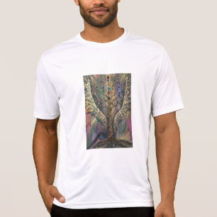 Camiseta El Árbol Divino De La Vida alas celestiales y joya