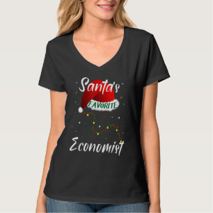 Camiseta El árbol navideño favorito del economista de Santa