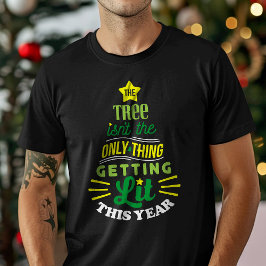 Camiseta El árbol no es lo único que se ilumina en Navidad