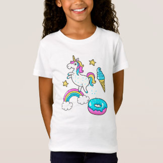 Camiseta El arco iris pooping del unicornio divertido