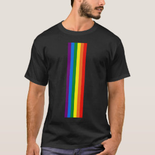 Camiseta El arco iris raya la ayuda del orgullo gay LGBT