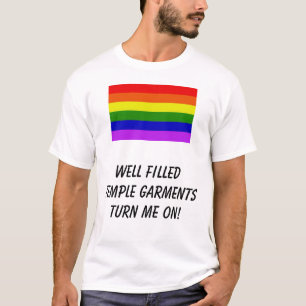 Camiseta ¡el arco iris, ropa bien llenada del templo me