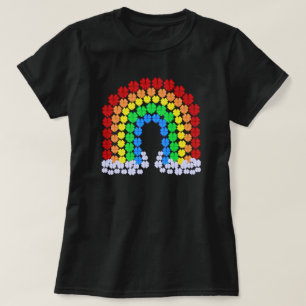 Camiseta El arcoiris colorido del Día de San Patricio