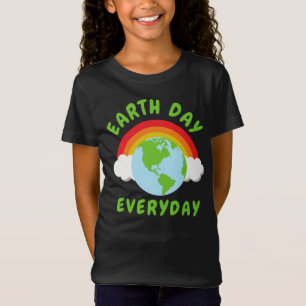 Camiseta El arcoiris cotidiano del Día de la Tierra