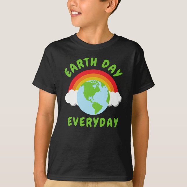 Camiseta El arcoiris cotidiano del Día de la Tierra (Anverso)