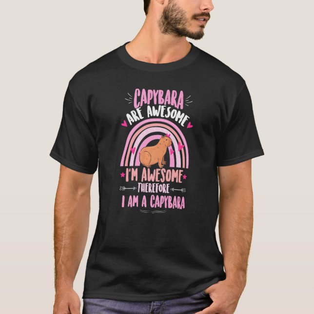 Camiseta El arcoiris cutre capibara dice capibara (Anverso)