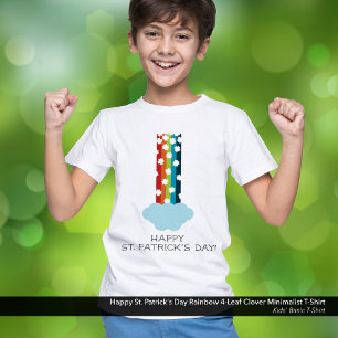 Camiseta El arcoiris de 4 hojas del Día de San Patricio Min