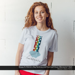 Camiseta El arcoiris de 4 hojas del Día de San Patricio Min